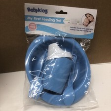 Baybyking 4 Pc. My First Feeding Set. Choose Blue or Pink BK1155 NEW