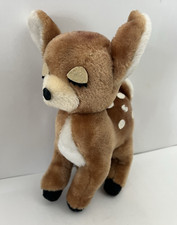 Vintage 1974 R Dakin Fawn Deer Plush 11" Stuffed Animal with Sleepy Eyes  Spots