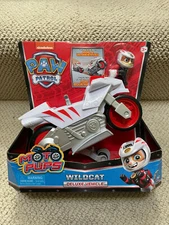 NEW! PAW Patrol Moto Pups WILDCAT Deluxe Motorcycle Vehicle TOY Nickelodeon