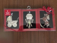 St. Nicholas Square 3 Separately Boxed Baby Ornaments Dated 2012 St. Nicholas Square 3 Separately Boxed Baby Ornaments Dated 2012