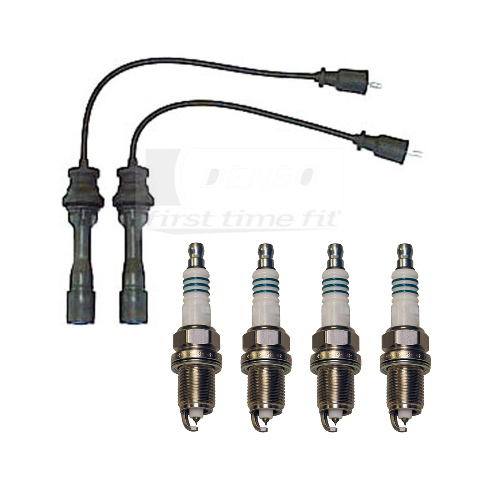 Denso Wire Set 5mm  4 Iridium Power Spark Plugs 0.044 Kit For Protege 00-01 1.6