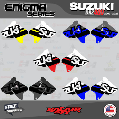 Suzuki DRZ400 SM S E Shroud Tank Graphics 2000-2024 Enigma Series