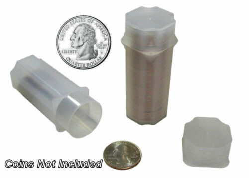 Quarter Square Coin Tubes by Guardhouse, 24.5mm, 5 pack - Picture 2 of 2