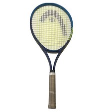 HEAD TI CONQUEST NANO TITANIUM Tennis Racket Blue Yellow 4 1/4 - 2 GRIP Neon