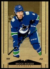 2021-22 Upper Deck Tim Hortons Gold Etchings Brock Boeser #G-9 R103