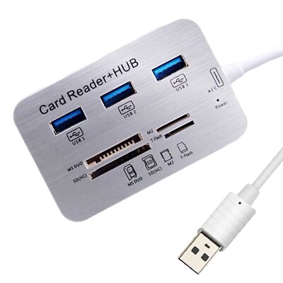 7-in-1 USB 3.0 Multiport HUB Verteiler Splitter SD/Micro SD Kartenleser Adapter