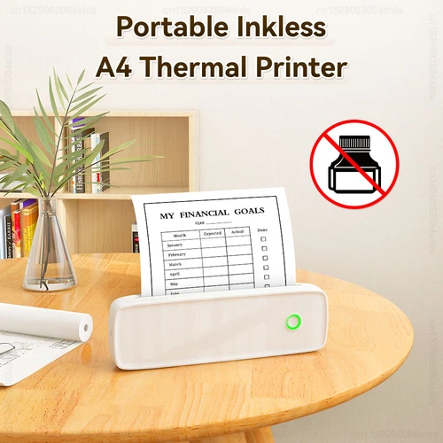 Impresora térmica portátil A4 inalámbrica Bluetooth para teléfono móvil PC PDF tatuaje Reino Unido - Imagen 1 de 22