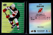 2023-24 Upper Deck Allure Yellow-Green Color Flow #CF-28 Luke Hughes