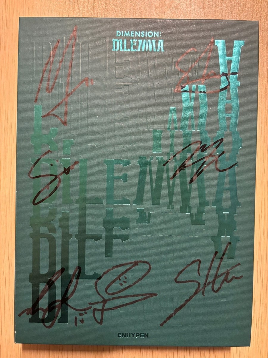 ENHYPEN [DIMENSION : DILEMMA] Autographed Signed Album MINT