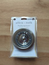 Allen  Roth Fixed 4-1/2" Post Sink Waste Strainer Stainless Steel Finish NEW