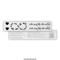 10 X Love The Life You Live, Live The Life You Love - Temporary Body Tattoo (10)
