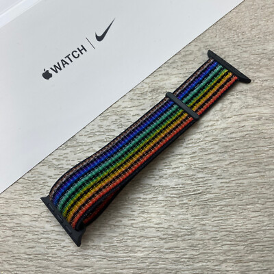 Genuine Apple Nike Watch Sport Loop Pride 22 LGBTQ+ 38/40