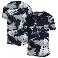 Dallas Cowboys NFL Youth Cross Pattern T-Shirt, Size X-Large ( 18/20 )