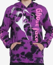 Ghost Face Men's Purple Hoodie Size Small Scary Movie Horror