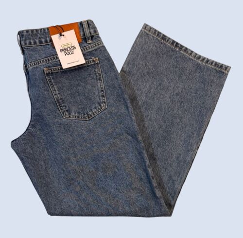 Neu mit Etikett - Prinzessin Polly Ferris zweifarbig gerades Bein Jeans blaue Waschung Denim Damen 6 - Bild 2 von 12