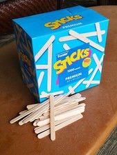 1000 Pcs Popsicle Craft Stir Sticks,  4-1/2 Inch