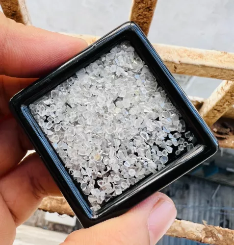 Real 20.00 Carat Natural Loose Tiny Slice Raw Small Rough Lot White Diamonds