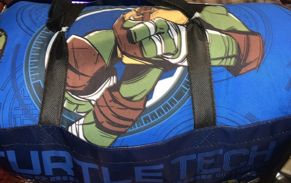 TMNT Teenage Mutant Ninja Turtle Full Length Zip Youth Rolls Up Sleeping Bag - Imagem 2 de 4