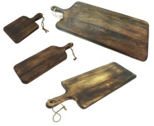 AKAZIENHOLZ ECKIG Holzbrett Schneidebrett Kernakazie Brotzeitbrett Schneidbrett