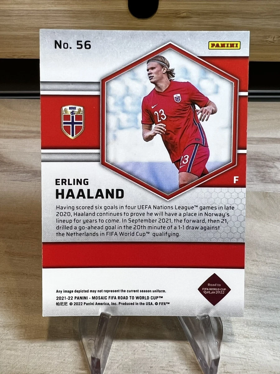 Erling Haaland 2022 Panini Mosaic Road To World Cup Base #56