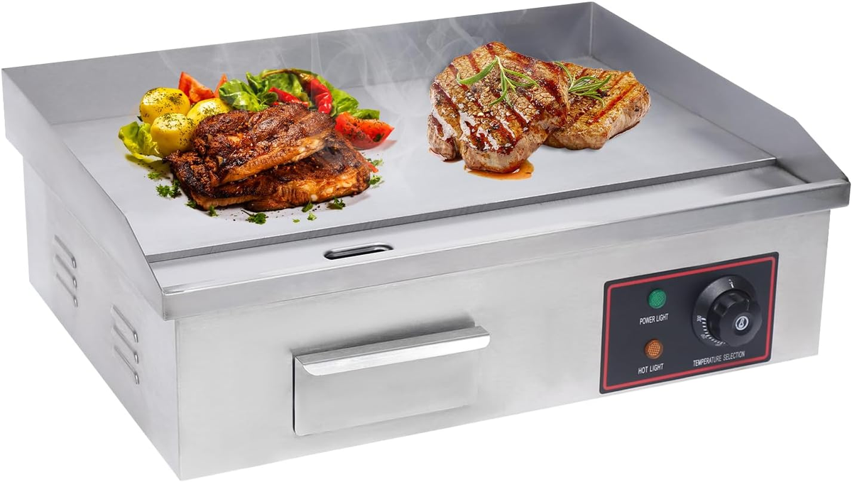 3000W Commercial Electric Countertop Griddle Flat Top Grill Hot