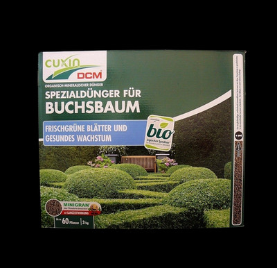 Cuxin DCM Spezialdünger für Buchsbaum 3 kg Buchsbaumdünger Langzeitwirkung BIO
