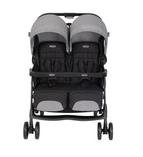 Graco DuoRider Twin Double Pushchair Lightweight From Birth Steeple Gray