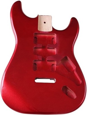Electric Guitar Body for DIY Fender ST Strat Guitar Accessory Poplar Red HSH