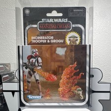 Star Wars Vintage TVC Deluxe Incinerator Trooper & Grogu Figure