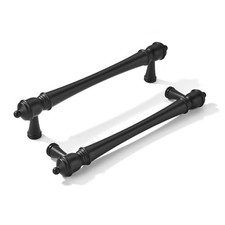 Pack 5 inch 18mm Hole Center Cabinet Pulls 5inch 128mm hole center 2 Black