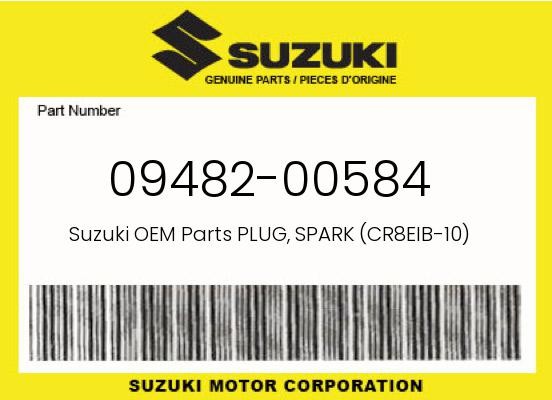 Suzuki Genuine Plug, Spark Cr8Eib-10 - 09482-00584