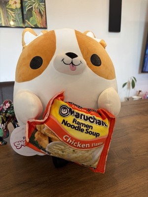 ZURU Snackles Plüschtier Hund mit Maruchan Ramen Chicken Flavor, groß