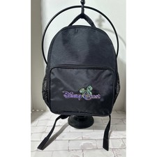 Disney Quest Black Backpack Mickey Mouse Logo Adjustable Straps