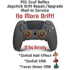 PS5 Scuf Reflex Controller Joystick Drift/Repair Mail-In Service Hall-Effect TMR