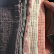 Wide Usage Baby Washcloths for Newborn, Soft 5 Pack Muslin Baby Wash Cloths