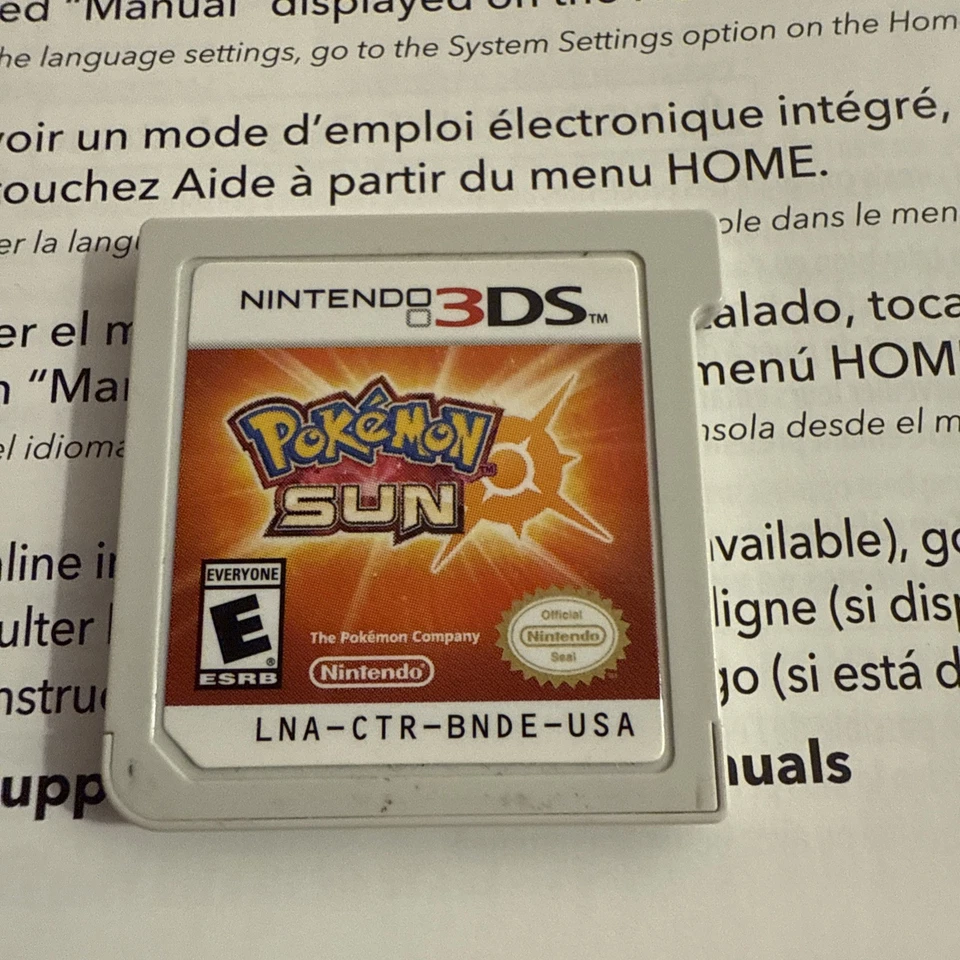 Pokémon Sun/Moon Combo Nintendo 3DS CIB Authentic Tested - Image 4 of 4