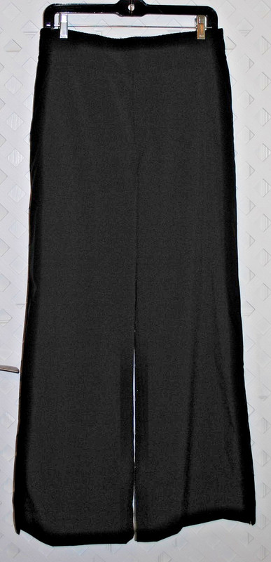 StretchTech Old Navy Black High-Waist Wide-Leg Quick-Dry Pull-on Pants Medium