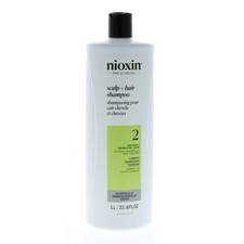 Nioxin System 2 Cleanser Shampoo, Fine Hair 33.8oz/1 Liter