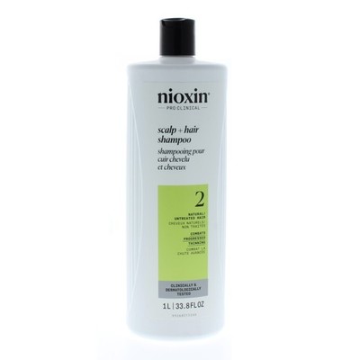Nioxin System 2 Cleanser Shampoo, Fine Hair 33.8oz/1 Liter