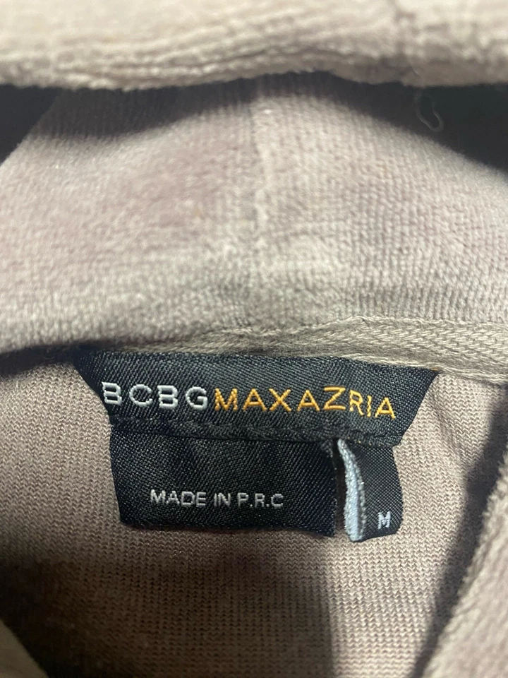 Chaqueta deportiva Y2K BCDG Max Azria terciopelo estampado pavo real beige Am Foto 2 de 4