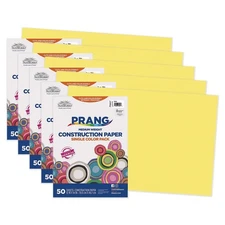 Pacon SunWorks 12" x 18" Construction Paper Yellow 50 Sheets/Pack 5 Packs