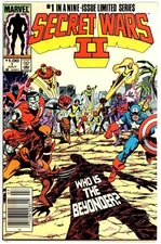 Secret Wars II #1 (of 9) Newsstand Edition 1985 Marvel Comics F/VF Sleeve Board