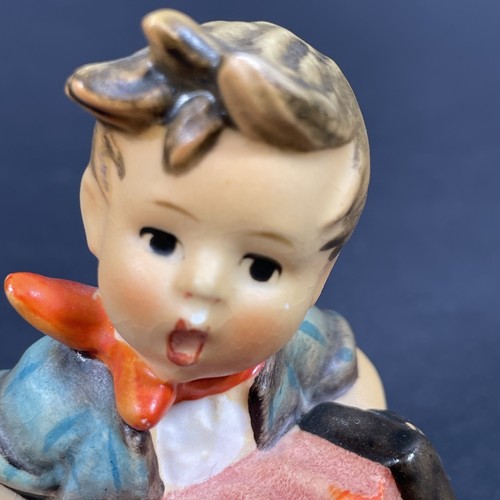 Vintage 1982 Goebel Hummel Boy with Accordion 2.5" Figurine TMK-6 - Picture 2 of 11