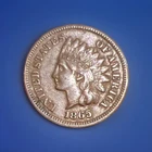 New Listing1865 Indian Head Cent ** AU Details ** FULL LIBERTY ** BEAUTIFUL ,FREE SHIPPING