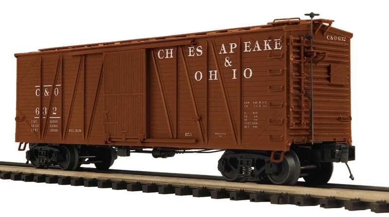 NEW* SEALED (2) MTH PREMIER *CHESAPEAKE & OHIO* SINGLE SHEATH BOXCARS 20-99451