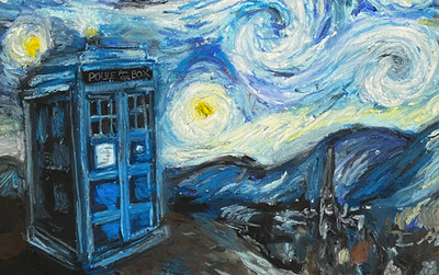 ''Neuinterpretation von Starry Night'' Dr Who, by Lenispaintings