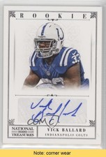 2012 Panini National Treasures Rookie 43/99 Vick Ballard #296 Auto READ 5x8