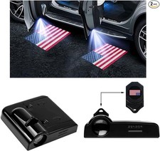 Wireless Door Logo Projector Light, LED Welcome Courtesy Lamp with Holeless Magn