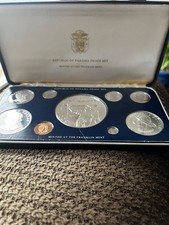 1977 Panama SILVER Proof 9 Coin Set - 5.8 oz. SILVER