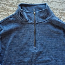 Dockers Mens Long Sleeve 1/4 Zip Sweater Medium MINT FREE SHIP 